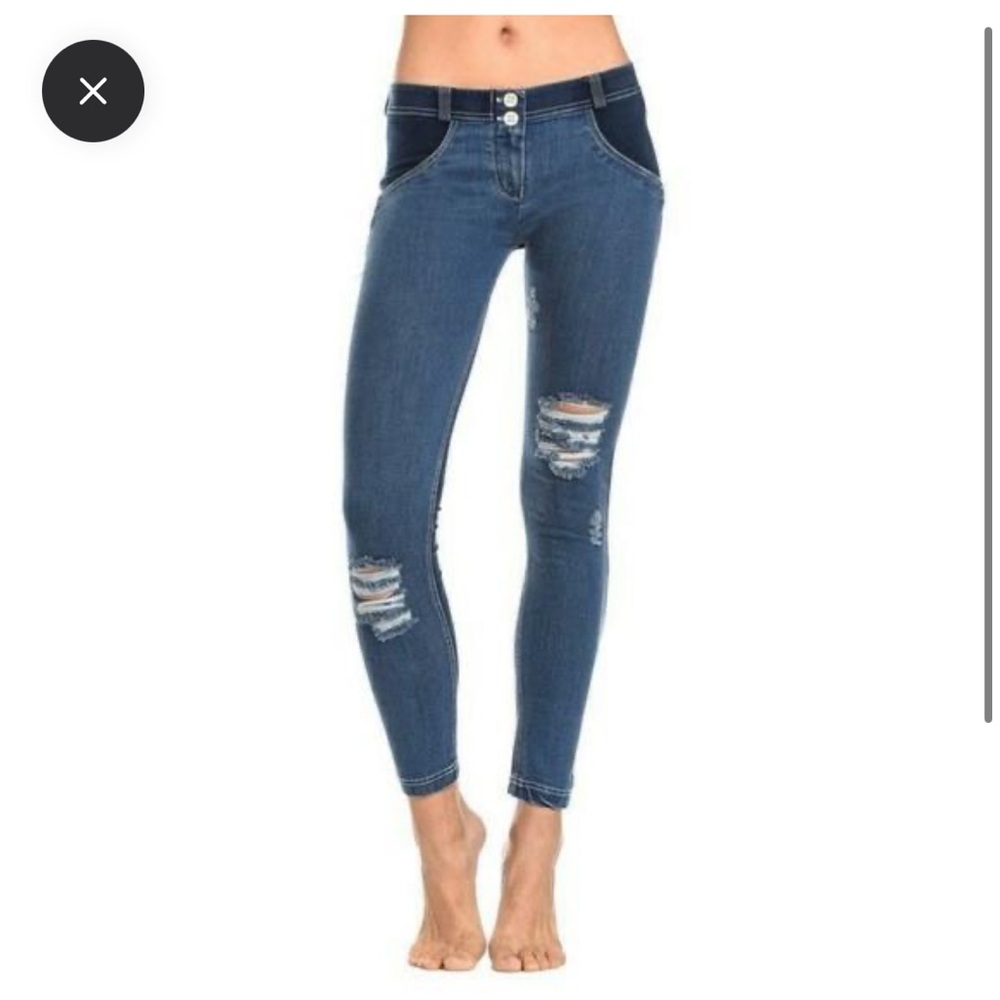 Freddy WR.UP Two Tone Mid Rise Skinny Jean